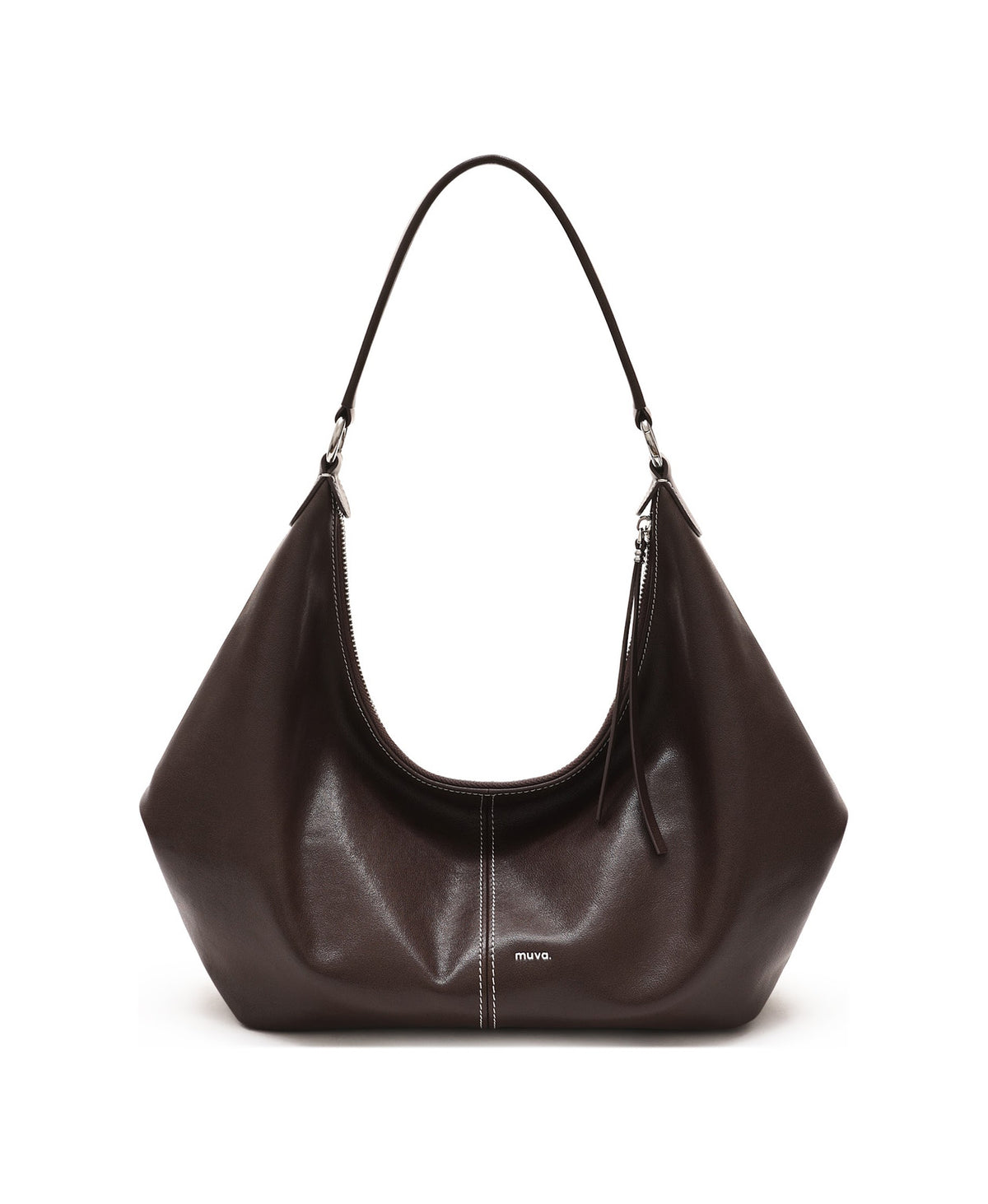 Slouch Hobo Bag in Chocolate Brown