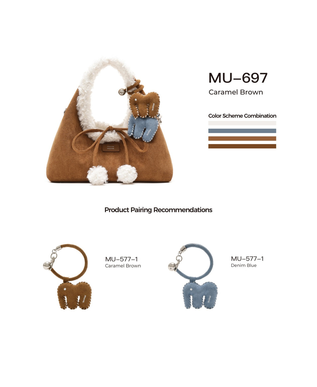Roly-Poly Triangle Onigiri Bag · Fluffy with its matching charms: official pairing guide