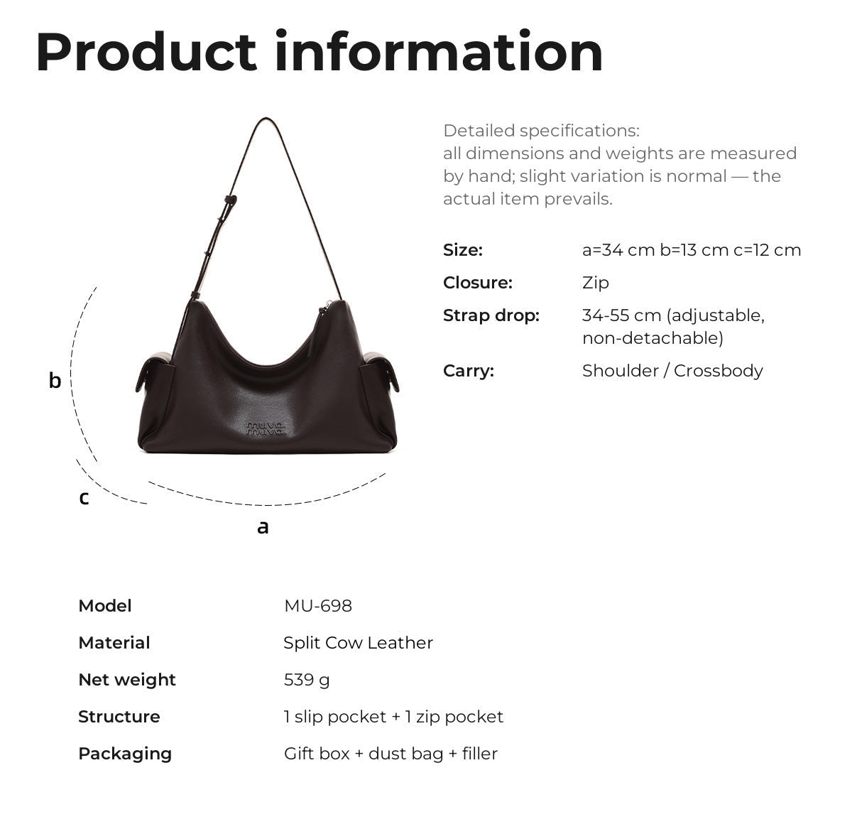 MU-698 Product information