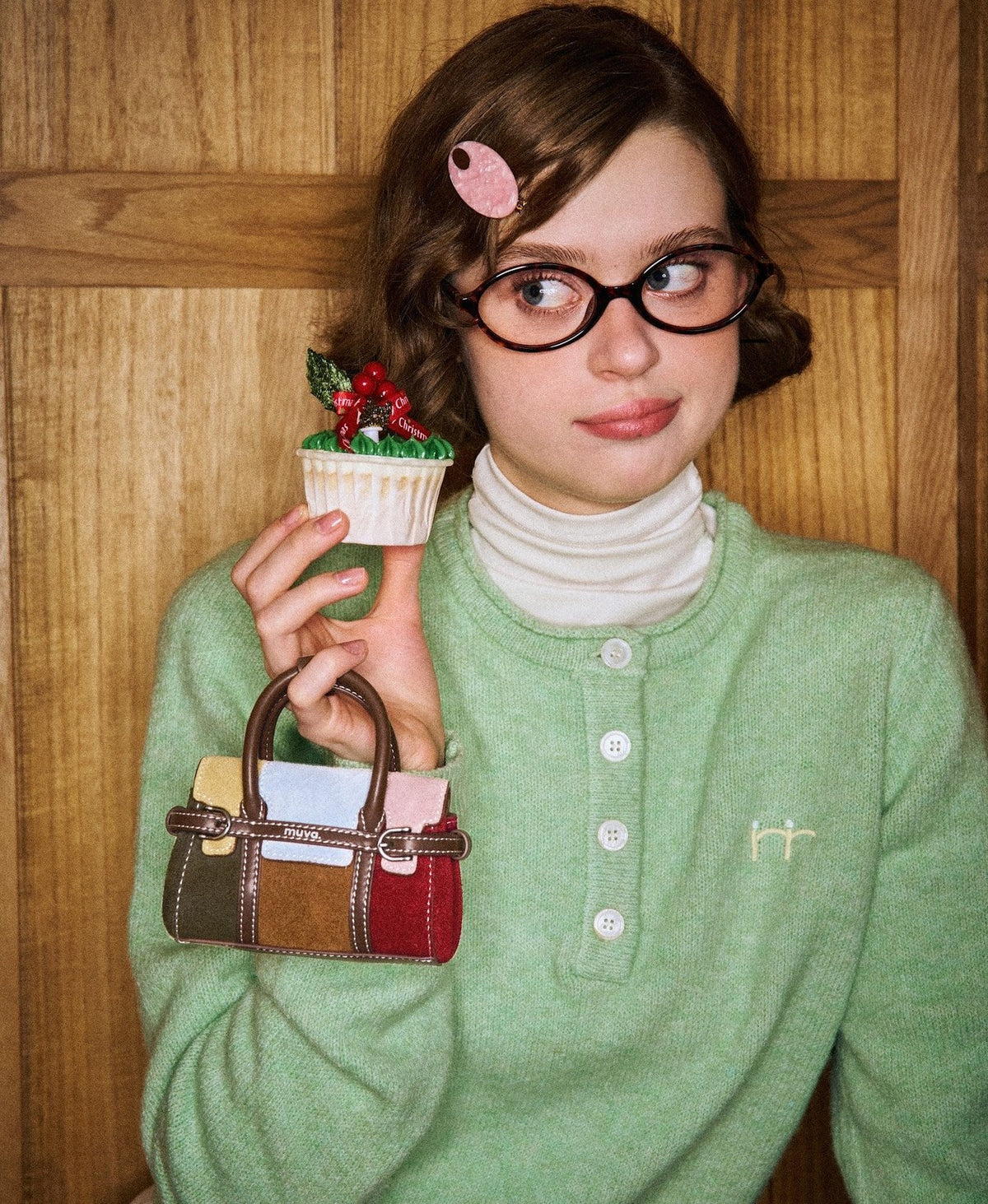 Hopscotch Tales Mini Hopscotch Pouch · Patchwork · Sea Salt Canelé