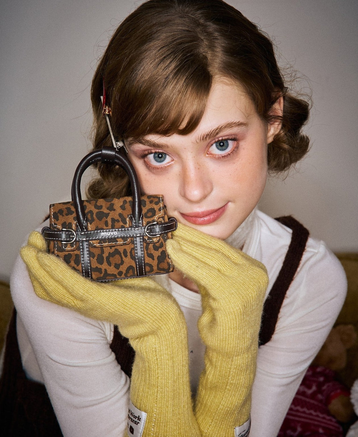 Hopscotch Tales Mini Hopscotch Pouch · Animal Print · Tortoiseshell Brown