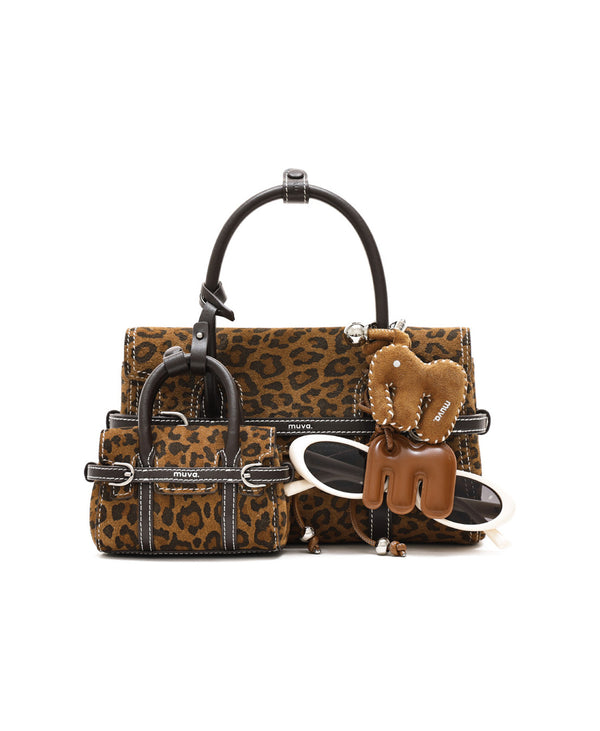Hopscotch Tales Mini Hopscotch Pouch · Animal Print · Tortoiseshell Brown