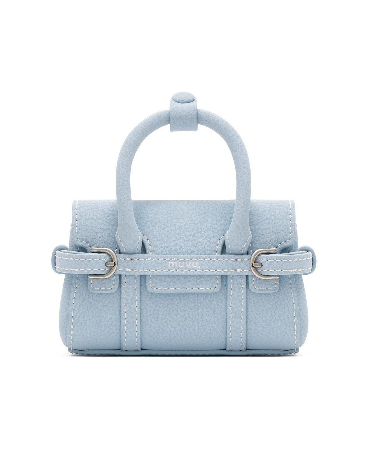 Hopscotch Tales Mini Hopscotch Pouch · Leather · Sky Blue