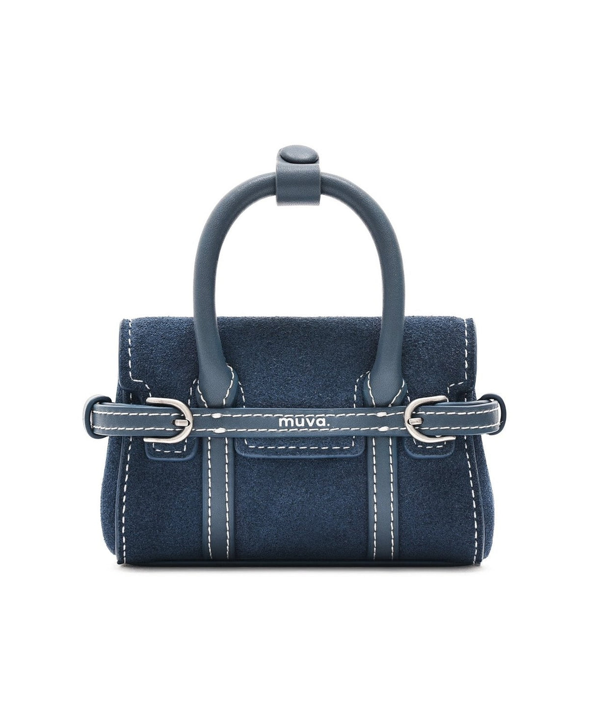 Hopscotch Tales Mini Hopscotch Pouch · Suede · Denim Blue
