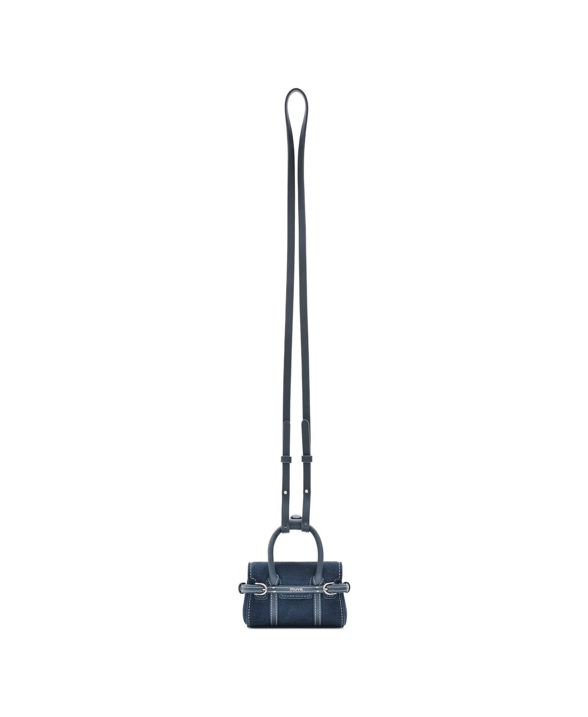 Hopscotch Tales Mini Hopscotch Pouch · Suede · Denim Blue