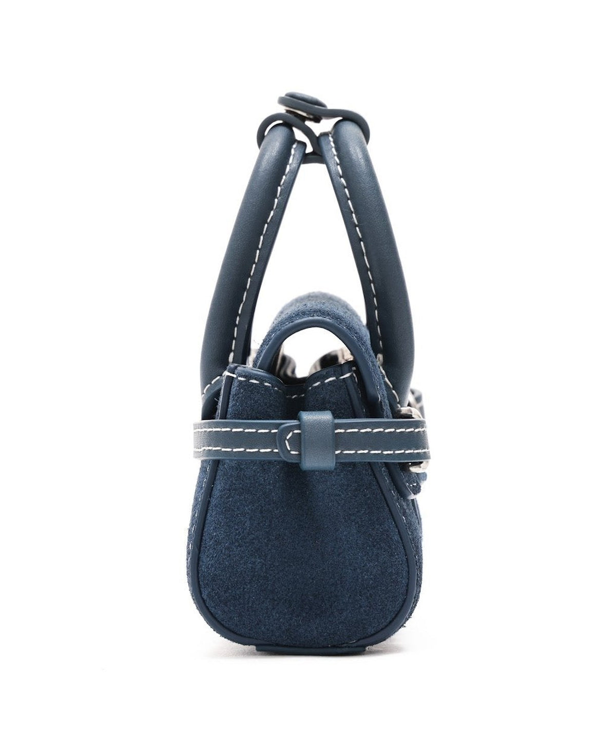 Hopscotch Tales Mini Hopscotch Pouch · Suede · Denim Blue