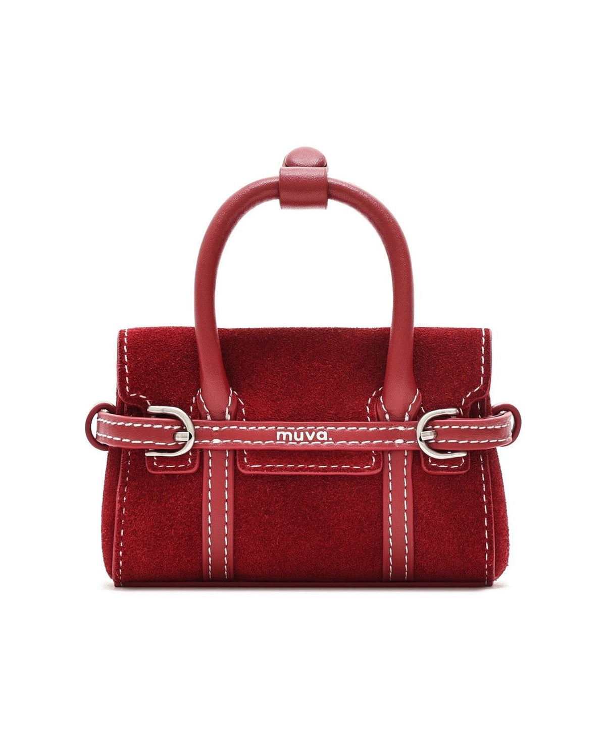 Hopscotch Tales Mini Hopscotch Pouch · Suede · Red