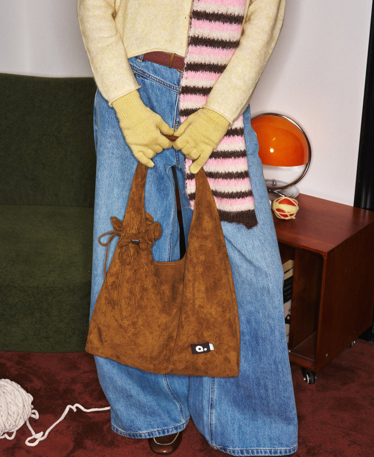 Happy Puff Bag · Caramel Brown