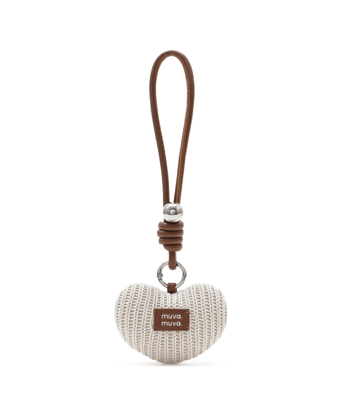 Knitted Heart Charm