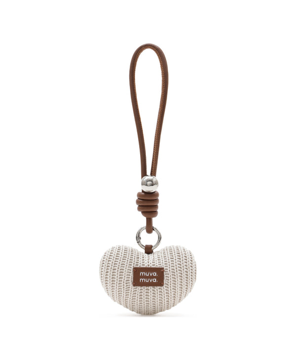 Knitted Heart Charm