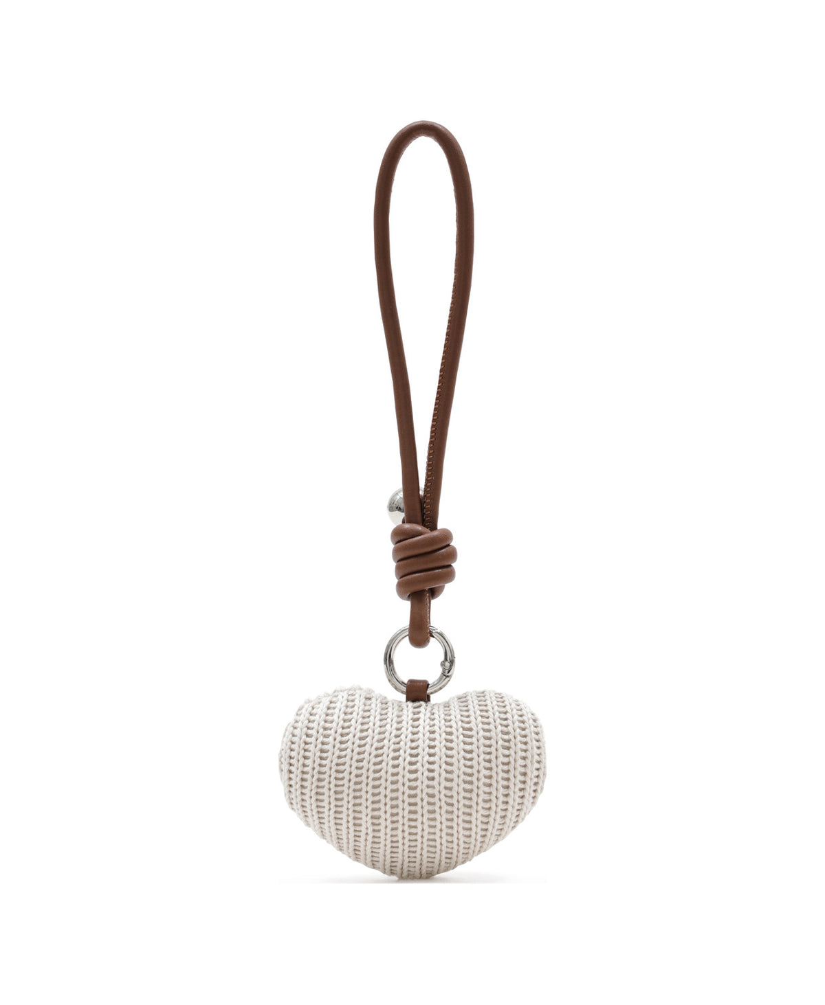 Knitted Heart Charm, product view 4
