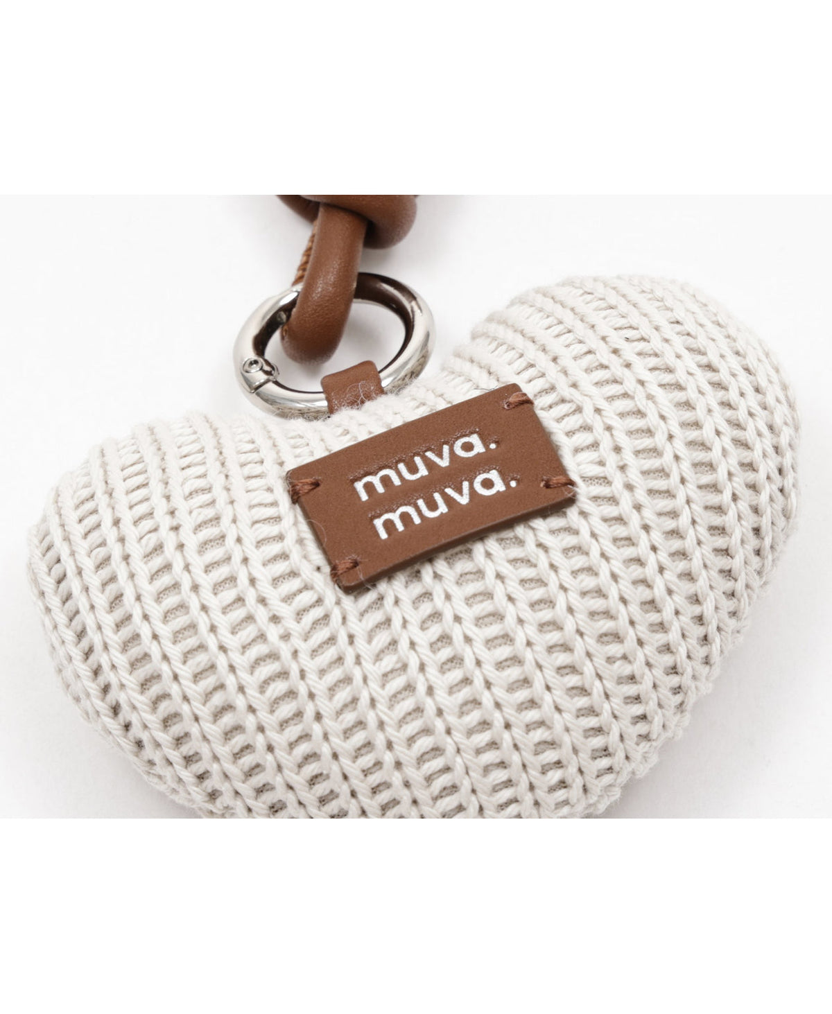 Knitted Heart Charm, product view 5
