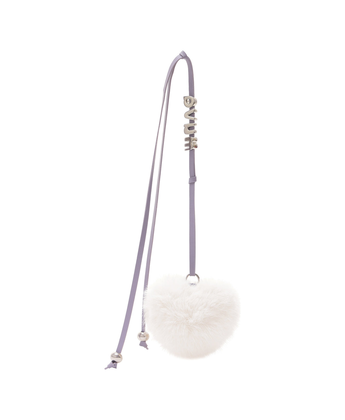 Cotton Candy Love Heart Lanyard · Purple Yam