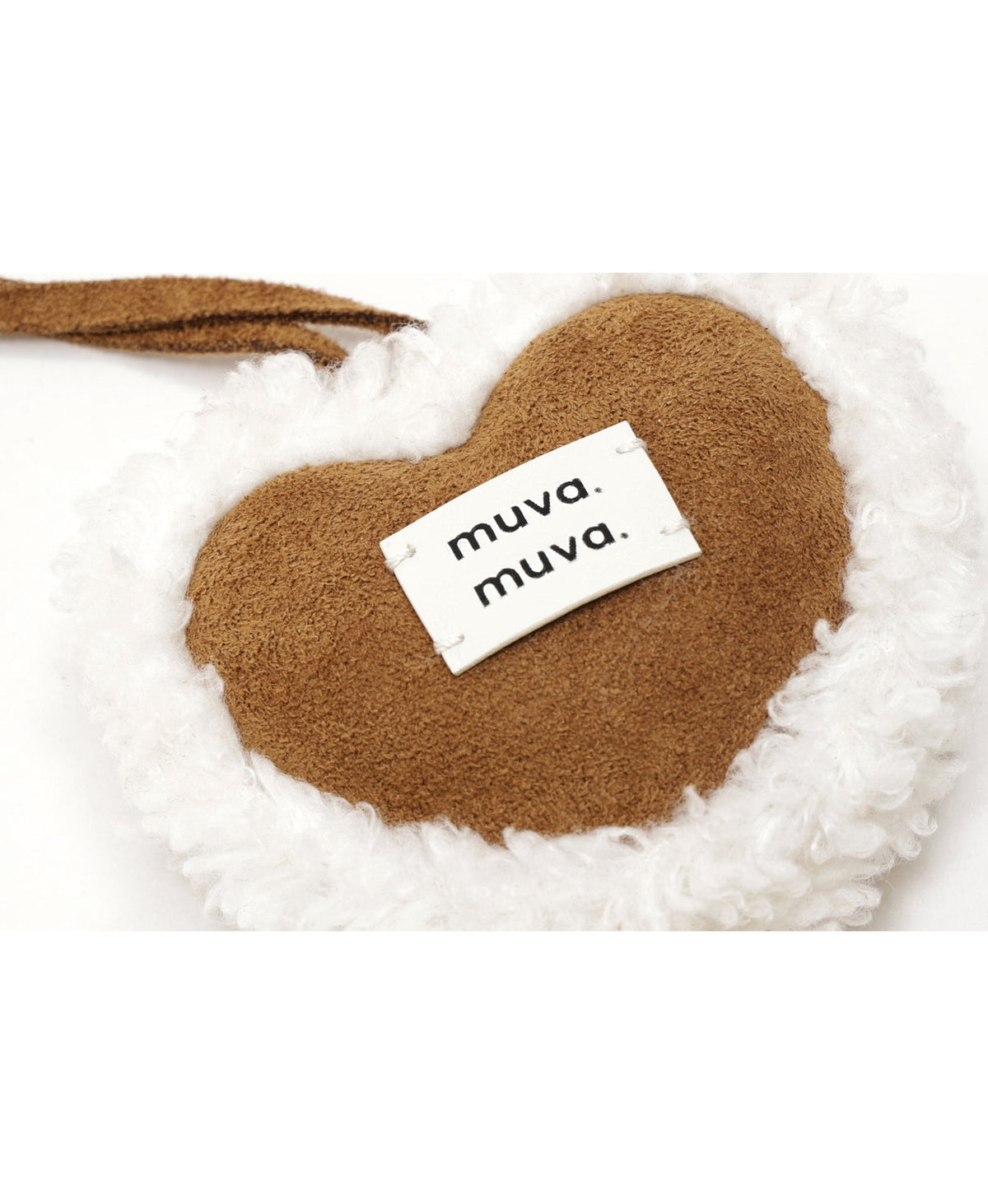 Caramel Cream Heart Lanyard, product view 3