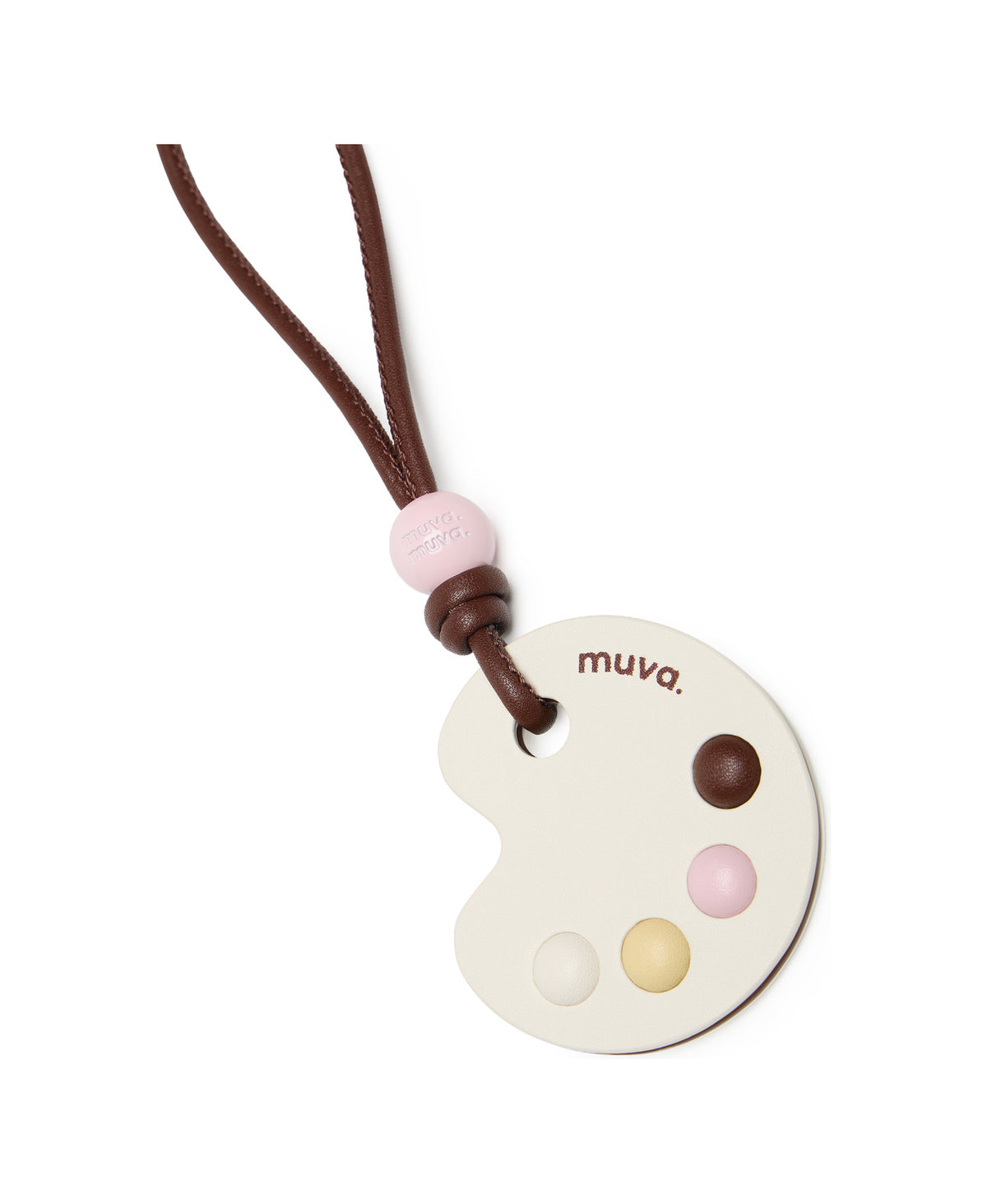 Little Artist Palette Charm · Raspberry Cocoa