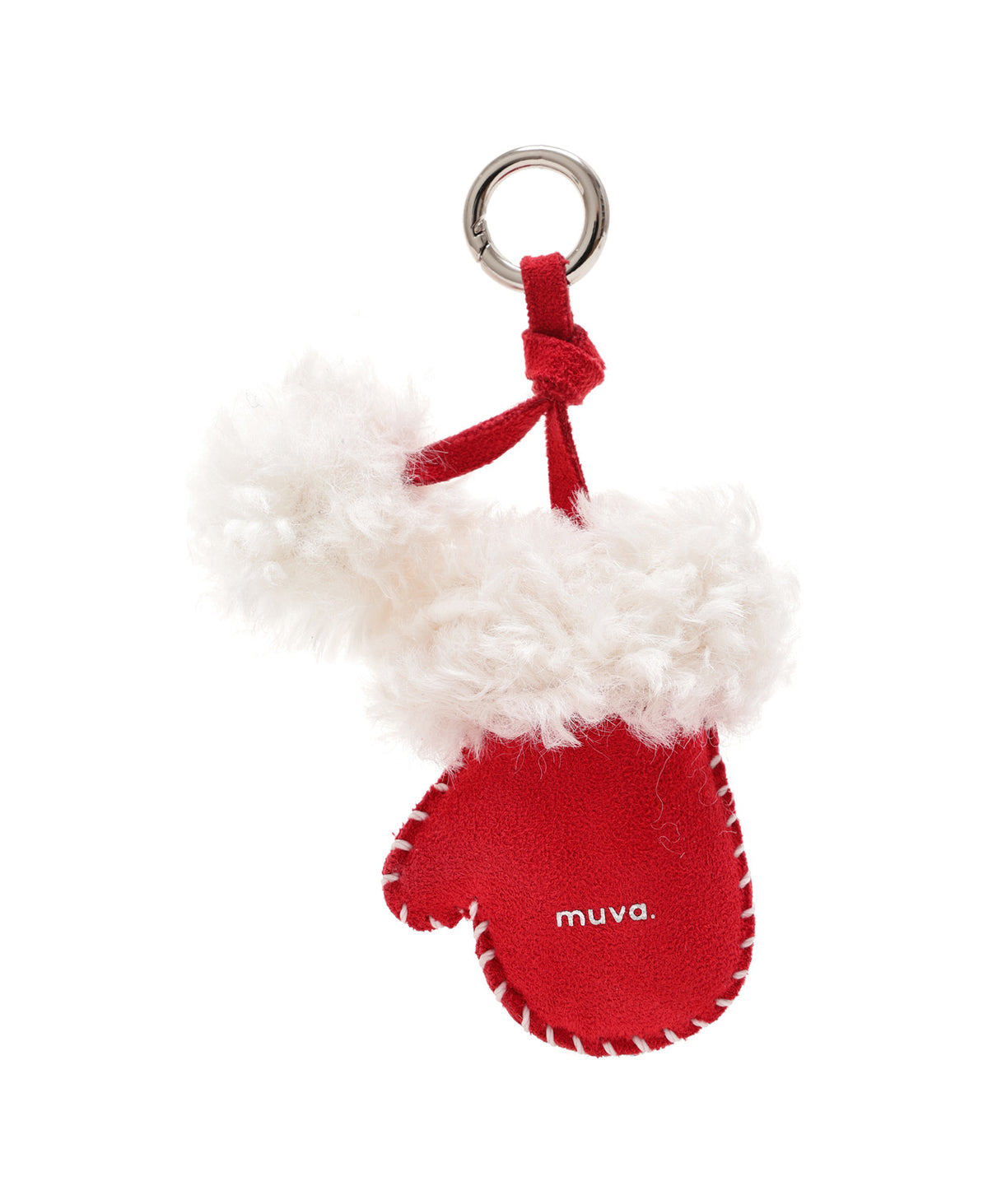 Christmas Mitten Charm · Red