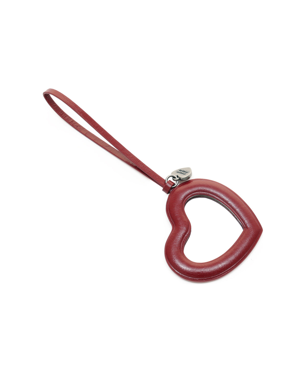Little Heart Mirror Charm · Red