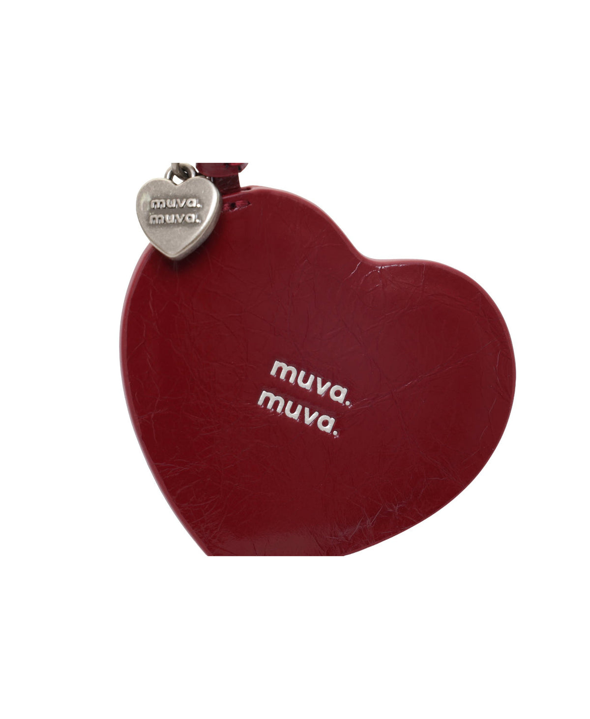 Little Heart Mirror Charm · Red