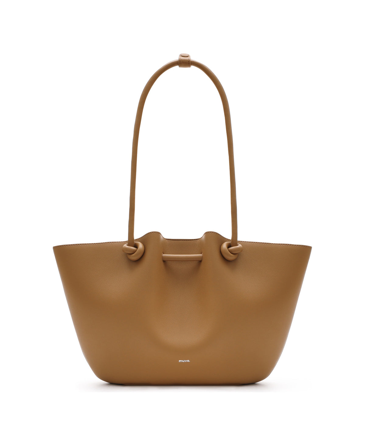 Flower Bud Tote Bag · Caramel Brown