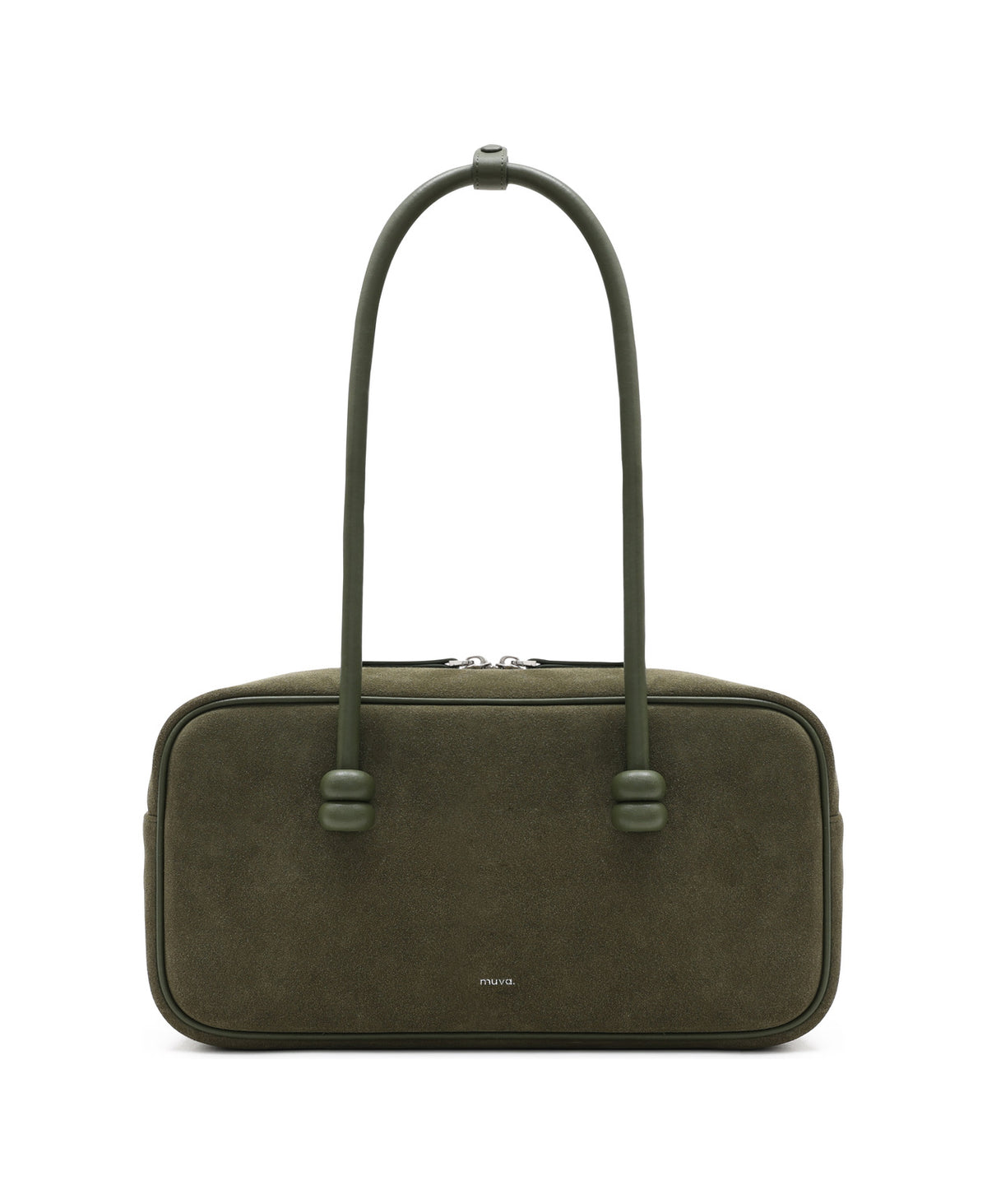 ZhuZhu Boston Suede Shoulder Bag · Olive Green