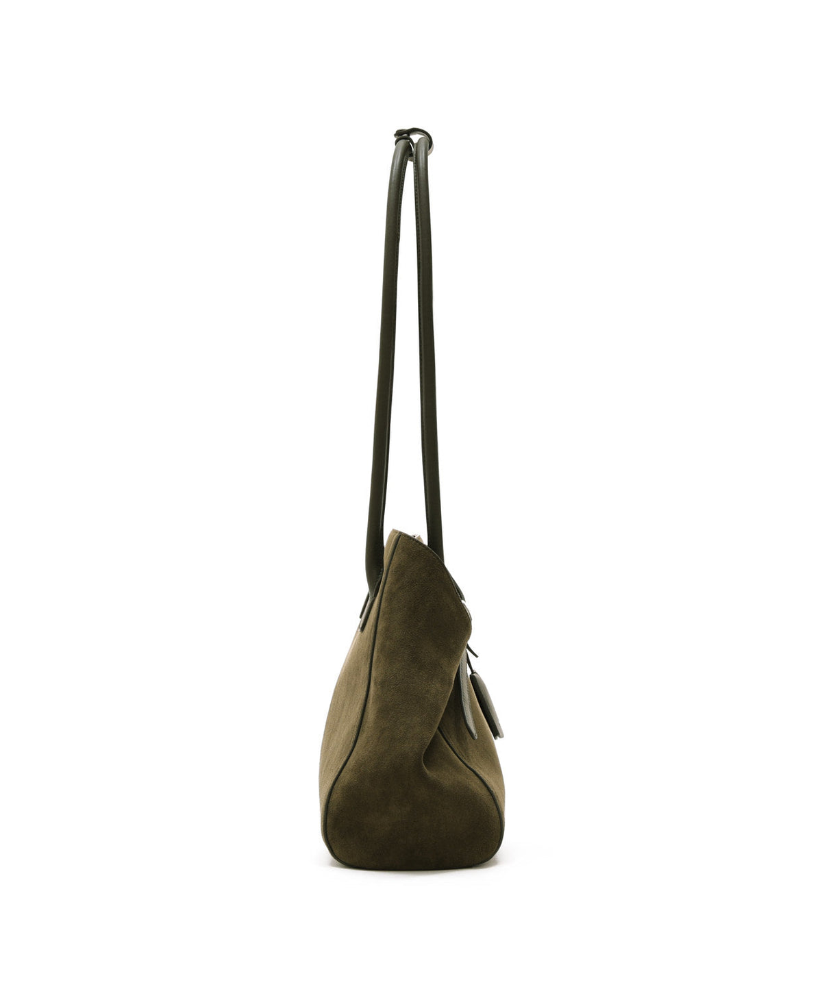 Tab Strap Fold-Over Shoulder Bag · Olive Green