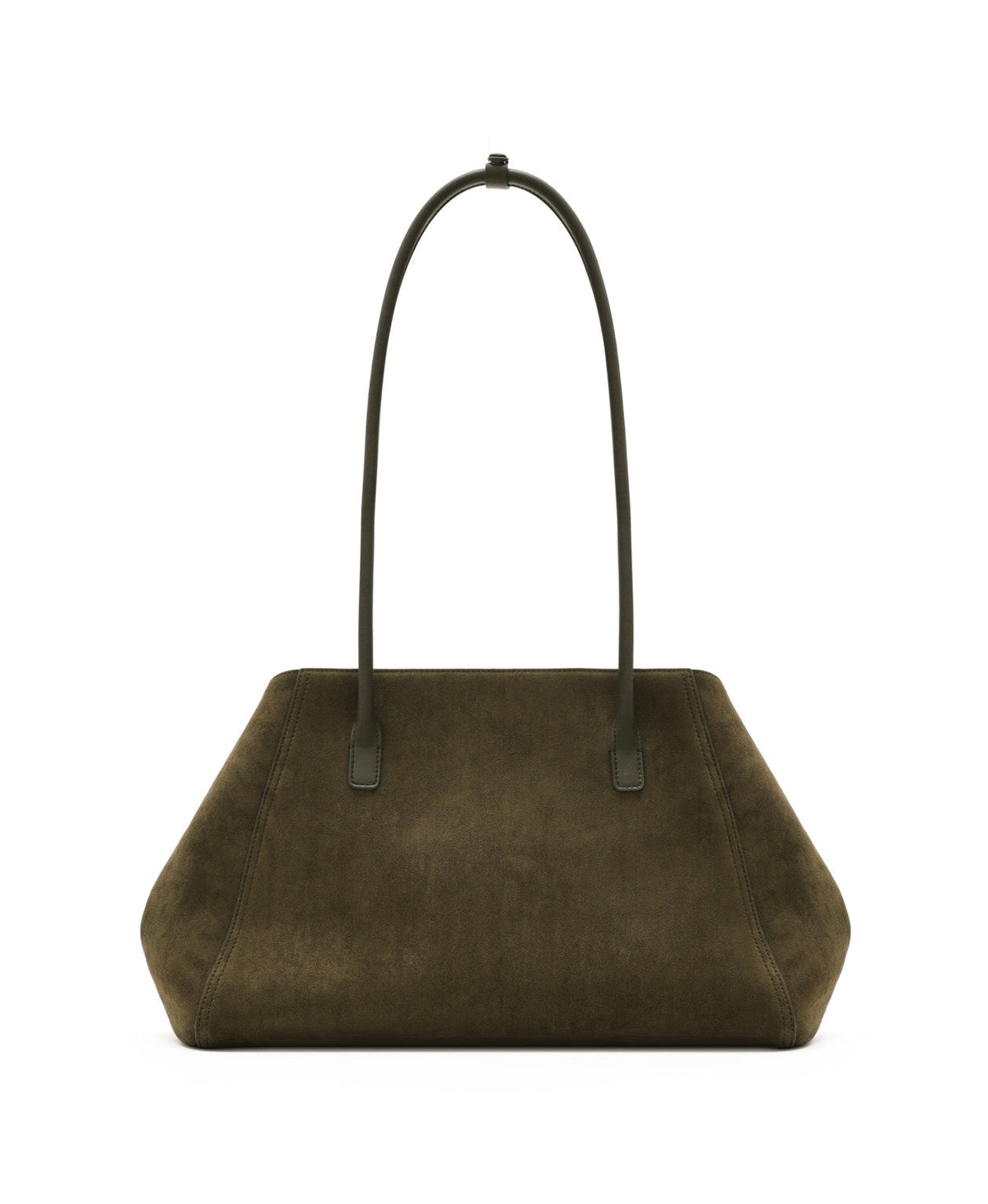 Tab Strap Fold-Over Shoulder Bag · Olive Green