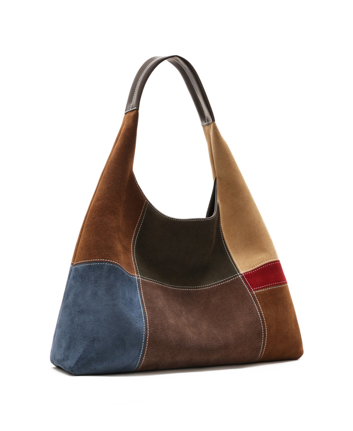 Puzzle Colour Block Hobo Bag · Mini · Fair Isle Latte