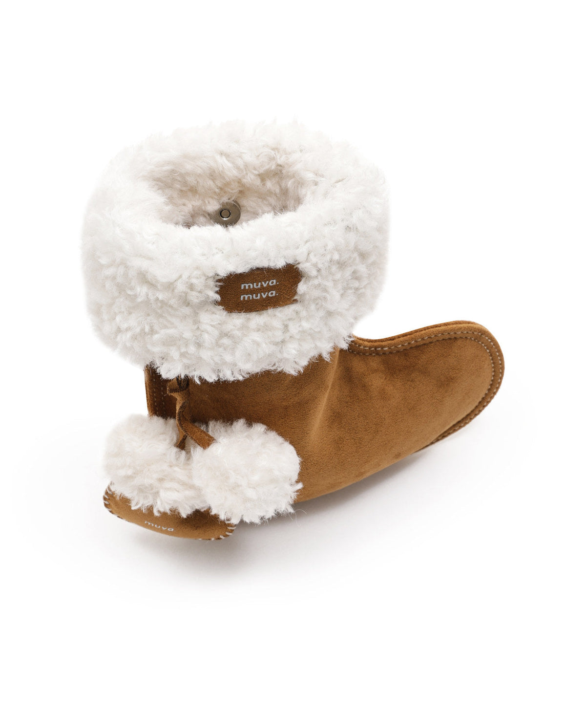 Fluffy Christmas Stocking Bag · Caramel Brown