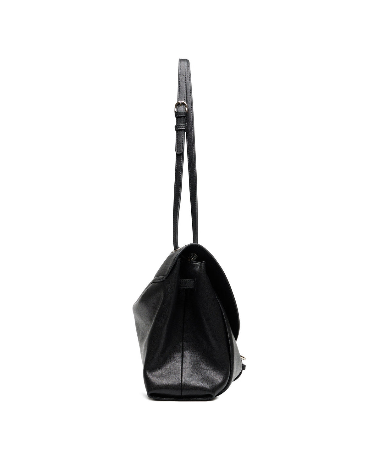 Paradise Pleat Shoulder Bag · Black