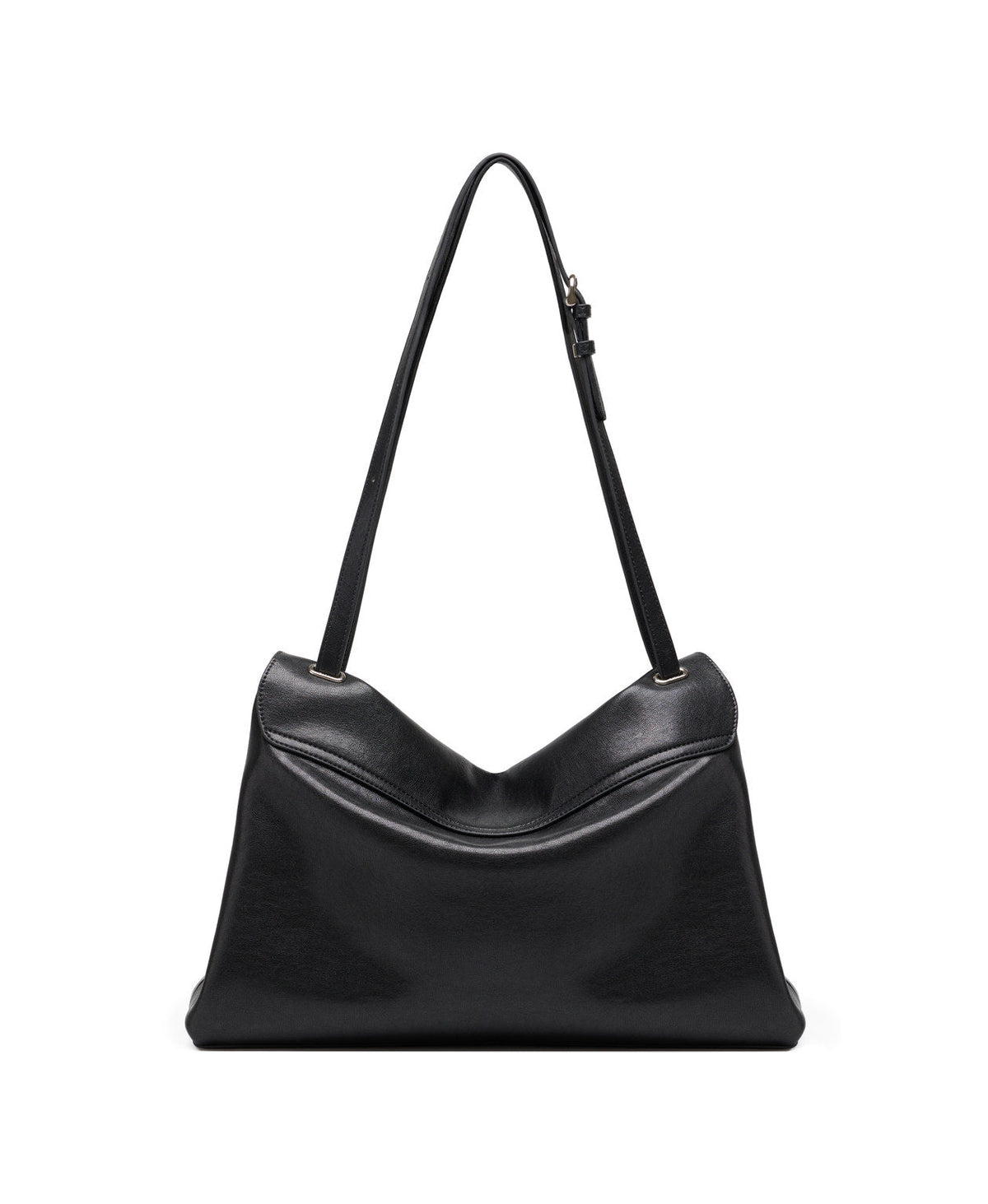 Paradise Pleat Shoulder Bag · Black