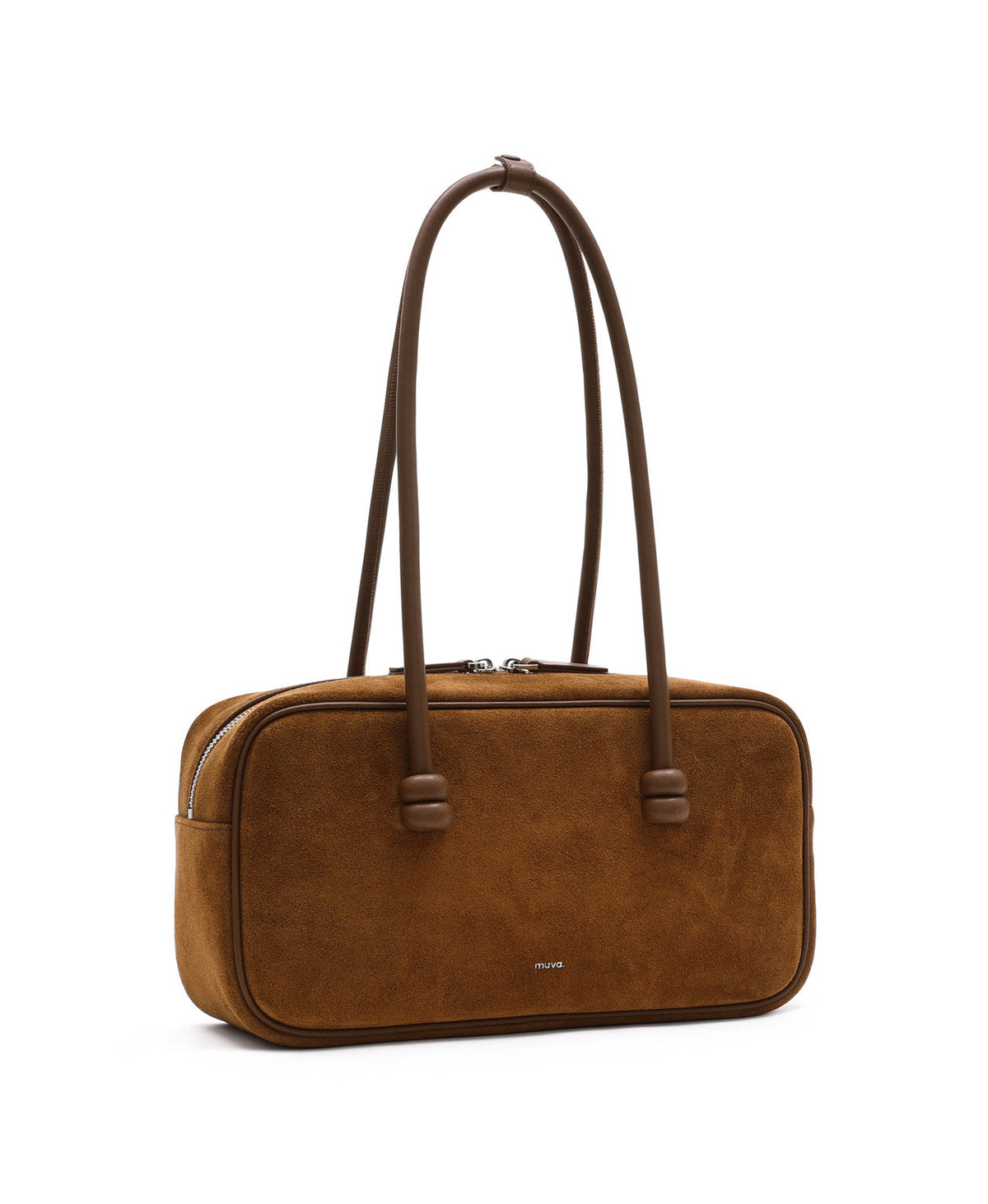 ZhuZhu Boston Suede Shoulder Bag · Maple Leaf Brown