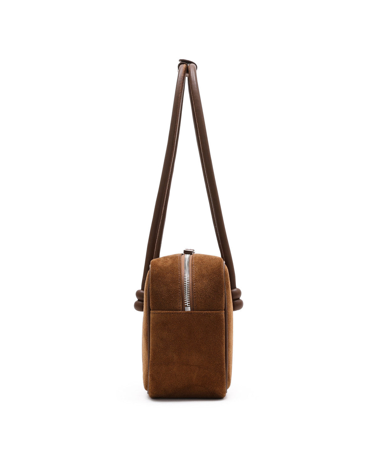 ZhuZhu Boston Suede Shoulder Bag · Maple Leaf Brown