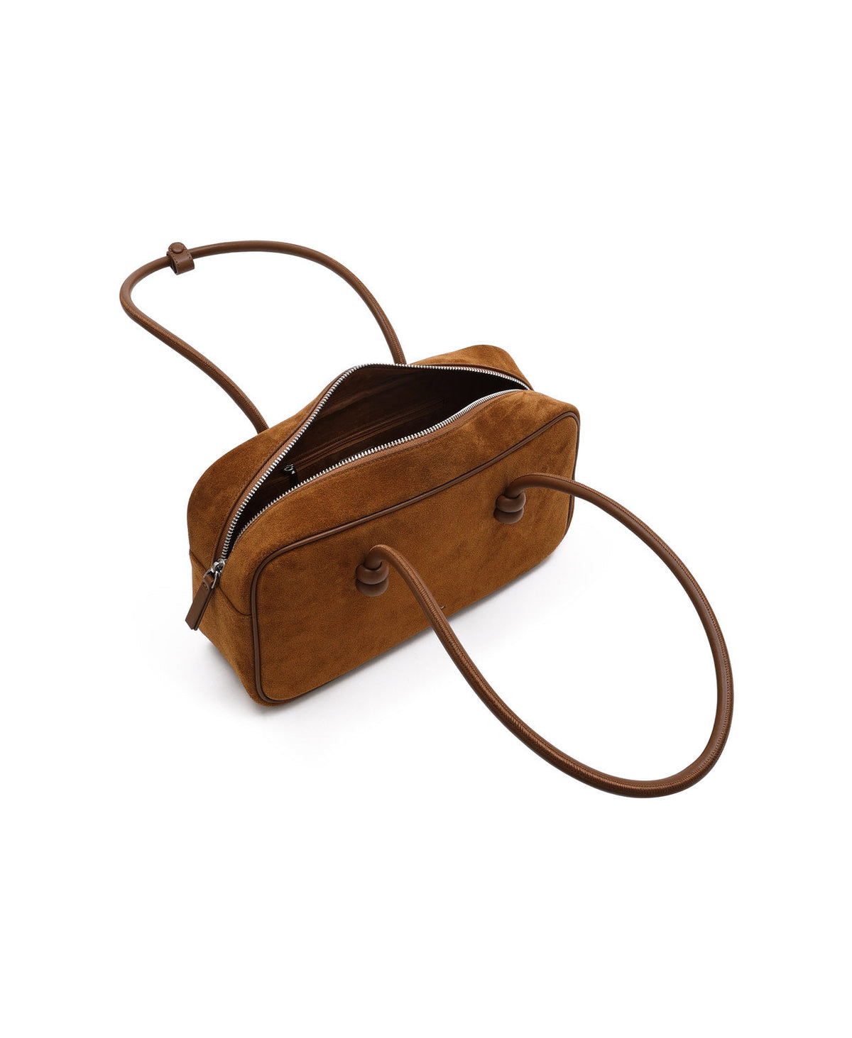 ZhuZhu Boston Suede Shoulder Bag · Maple Leaf Brown