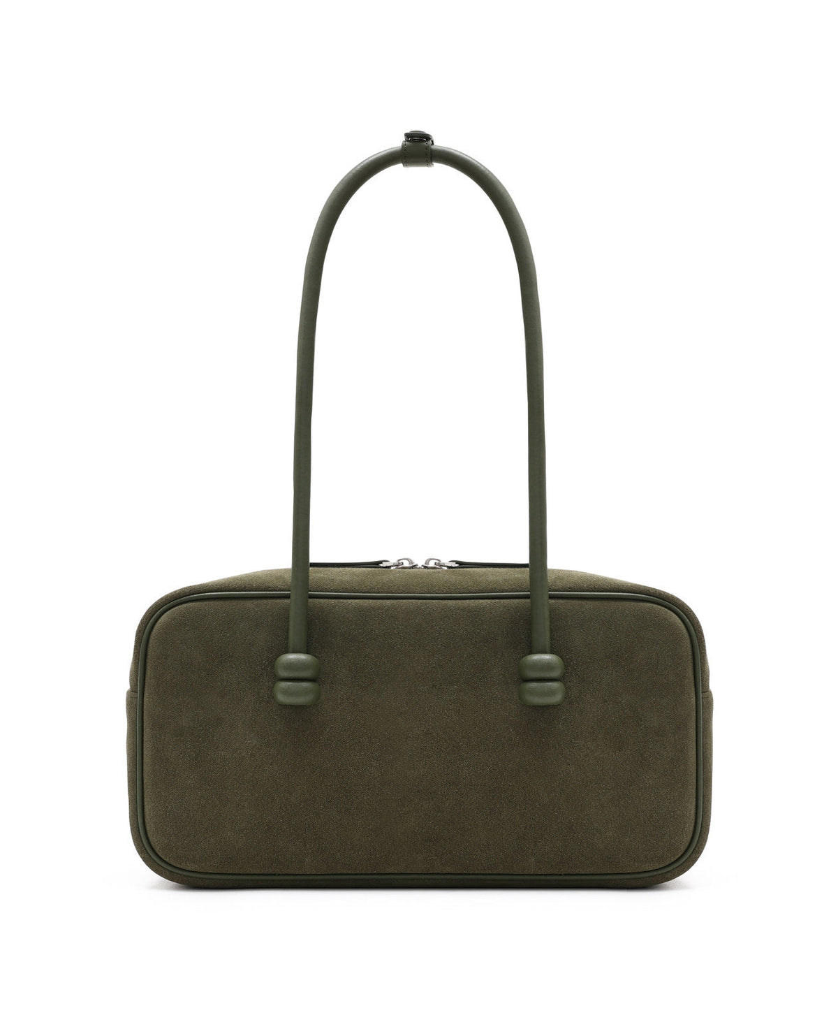 ZhuZhu Boston Suede Shoulder Bag · Olive Green