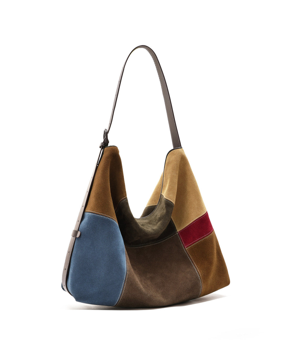 Puzzle Colour Block Hobo Bag · Fair Isle Latte