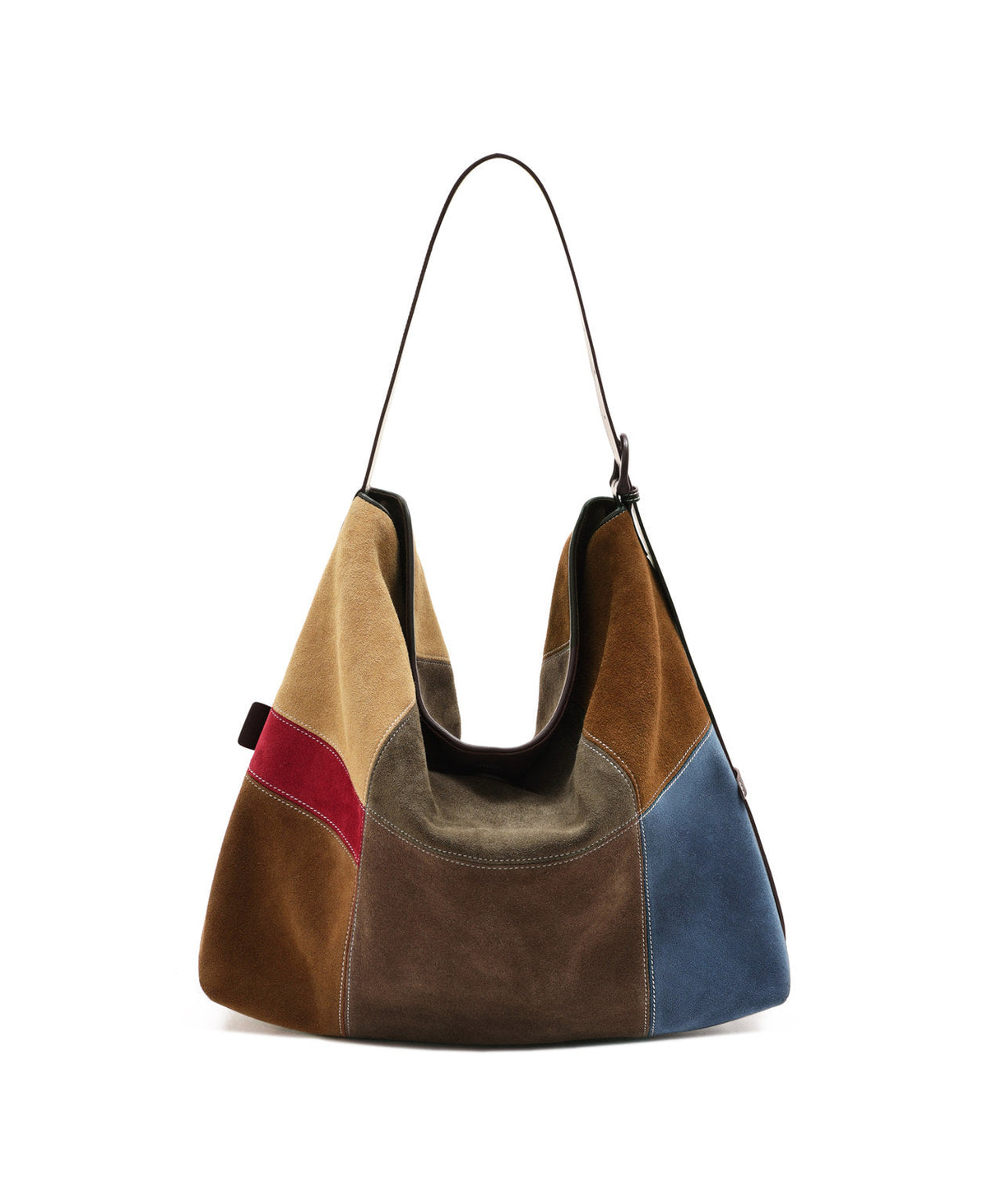 Puzzle Colour Block Hobo Bag · Fair Isle Latte