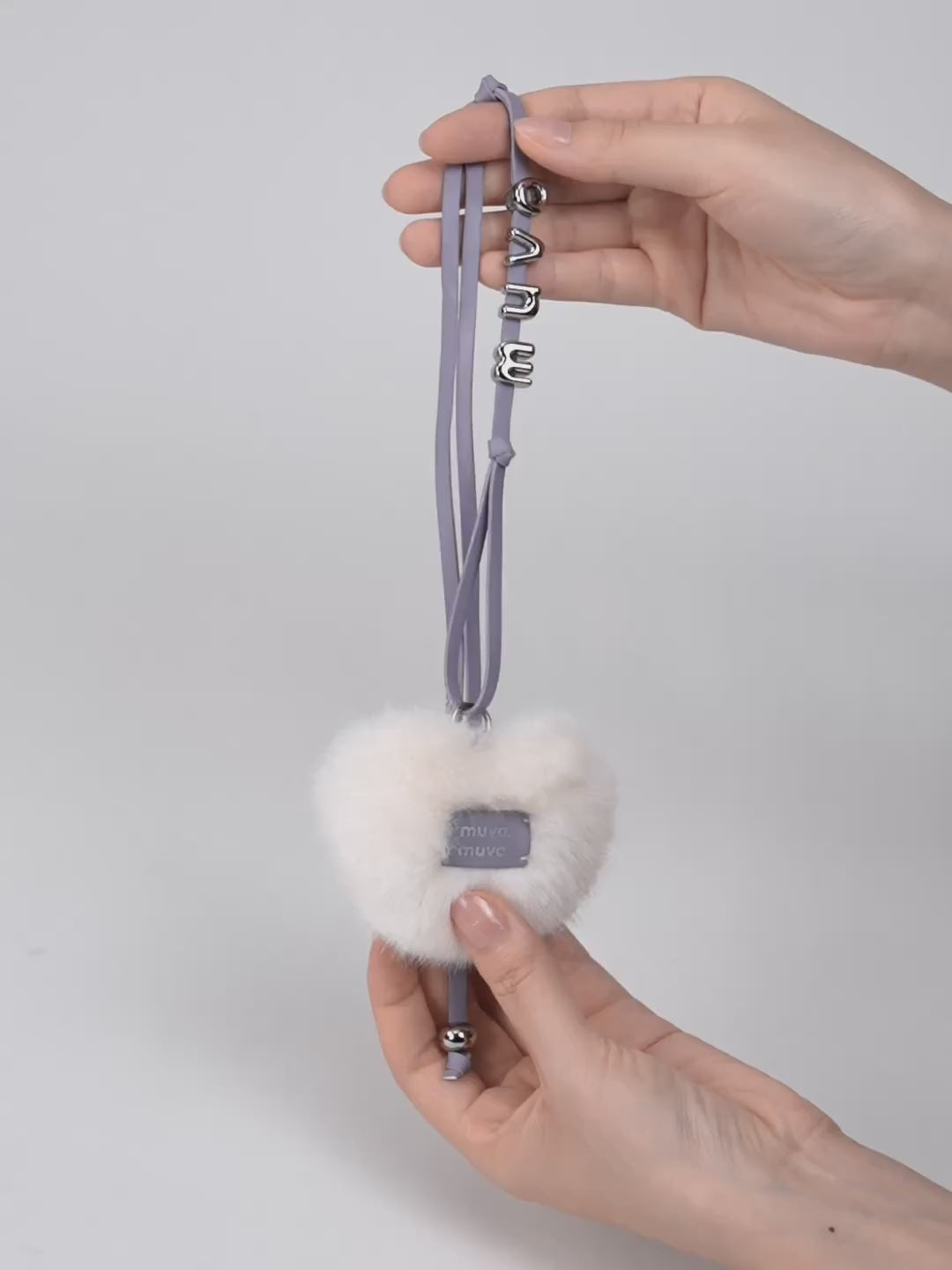 Cotton Candy Love Heart Lanyard video