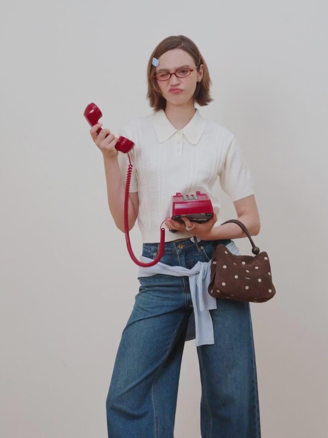 ZhuZhu Slouch Bag in Polka Dot video
