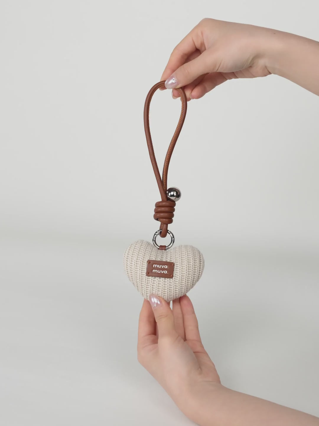 Knitted Heart Charm