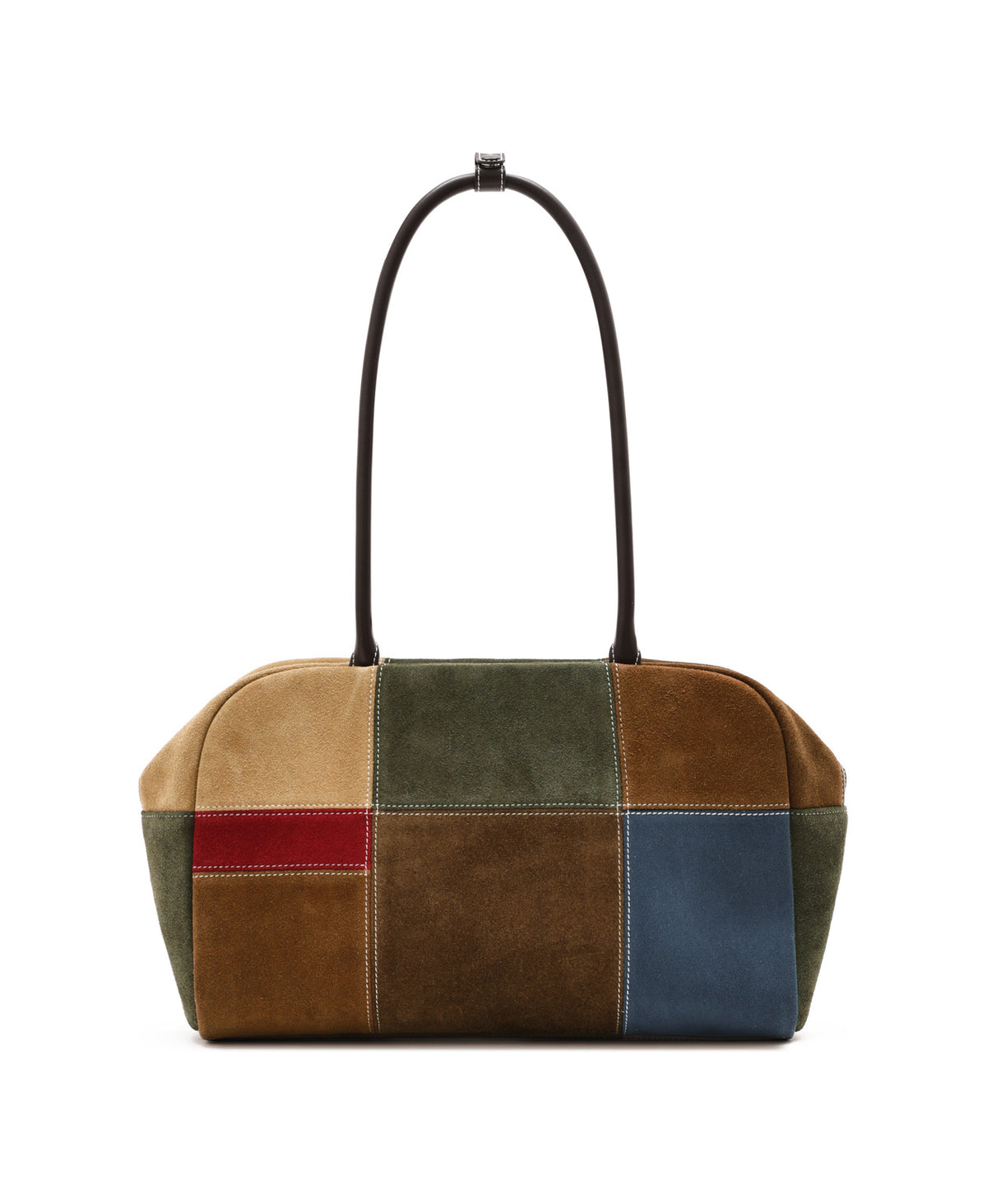 Puzzle Colour Block Boston Bag · Fair Isle Latte