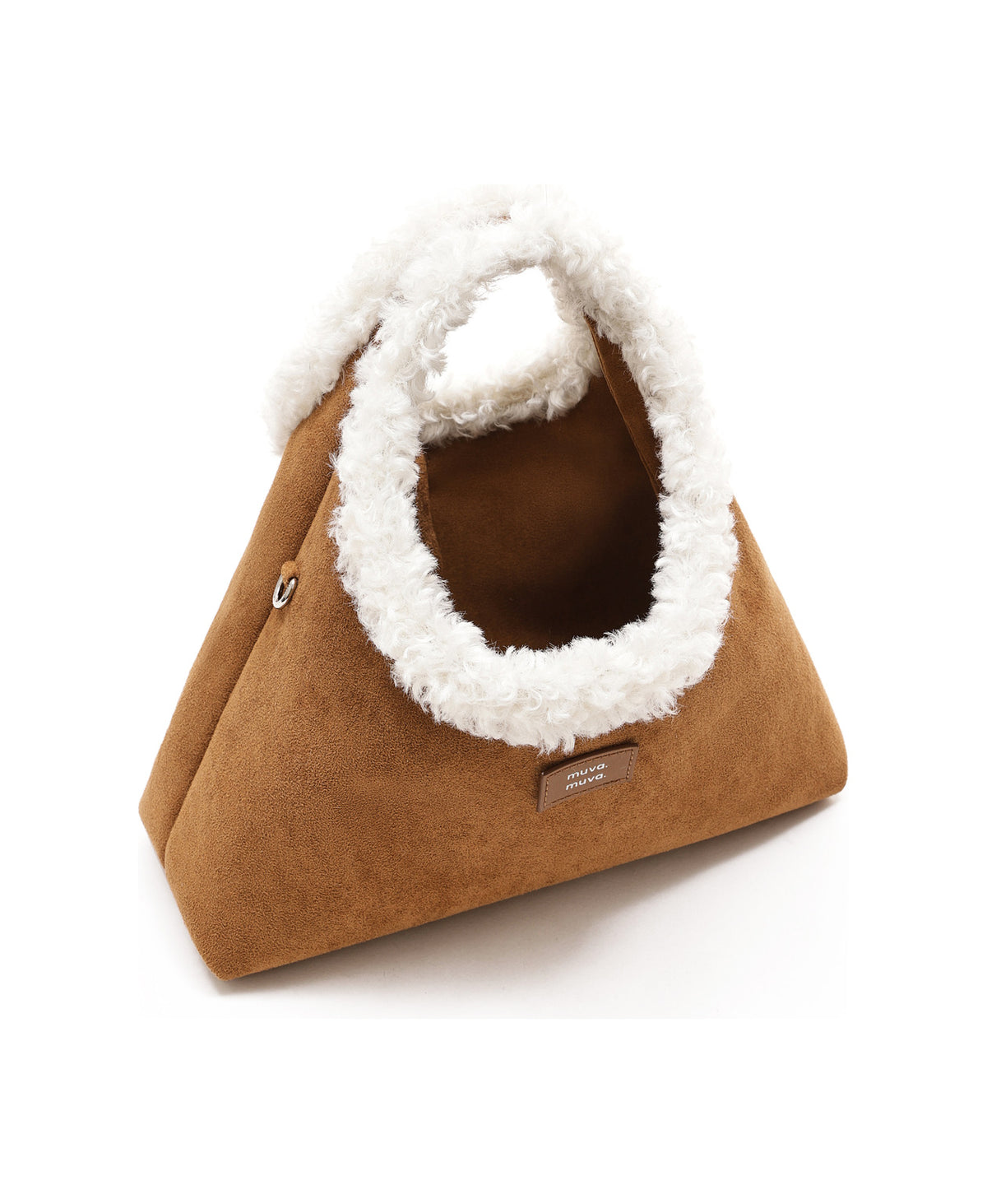 Roly-Poly Triangle Onigiri Bag in Fluffy, product view 13