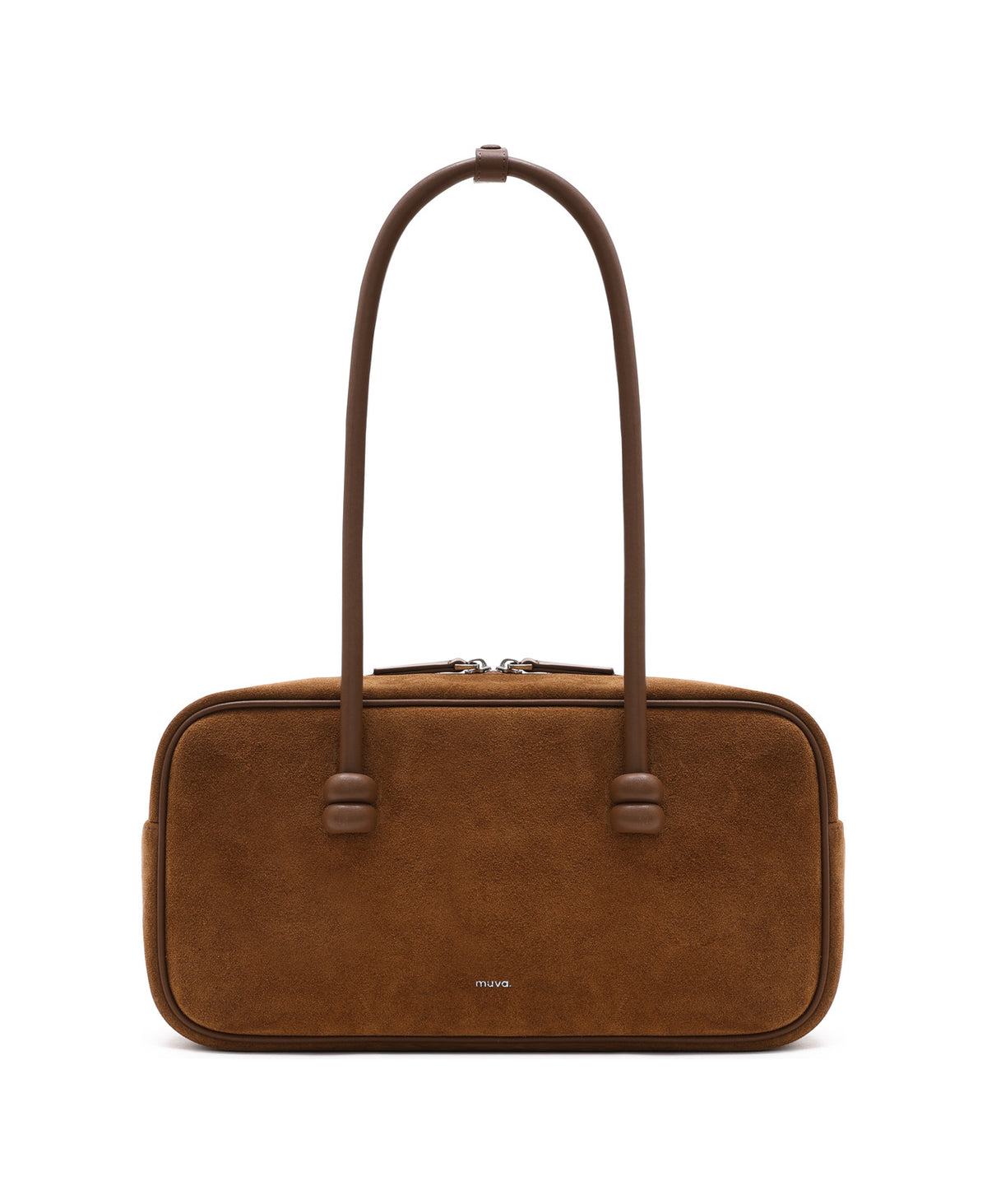 ZhuZhu Boston Suede Shoulder Bag · Maple Leaf Brown