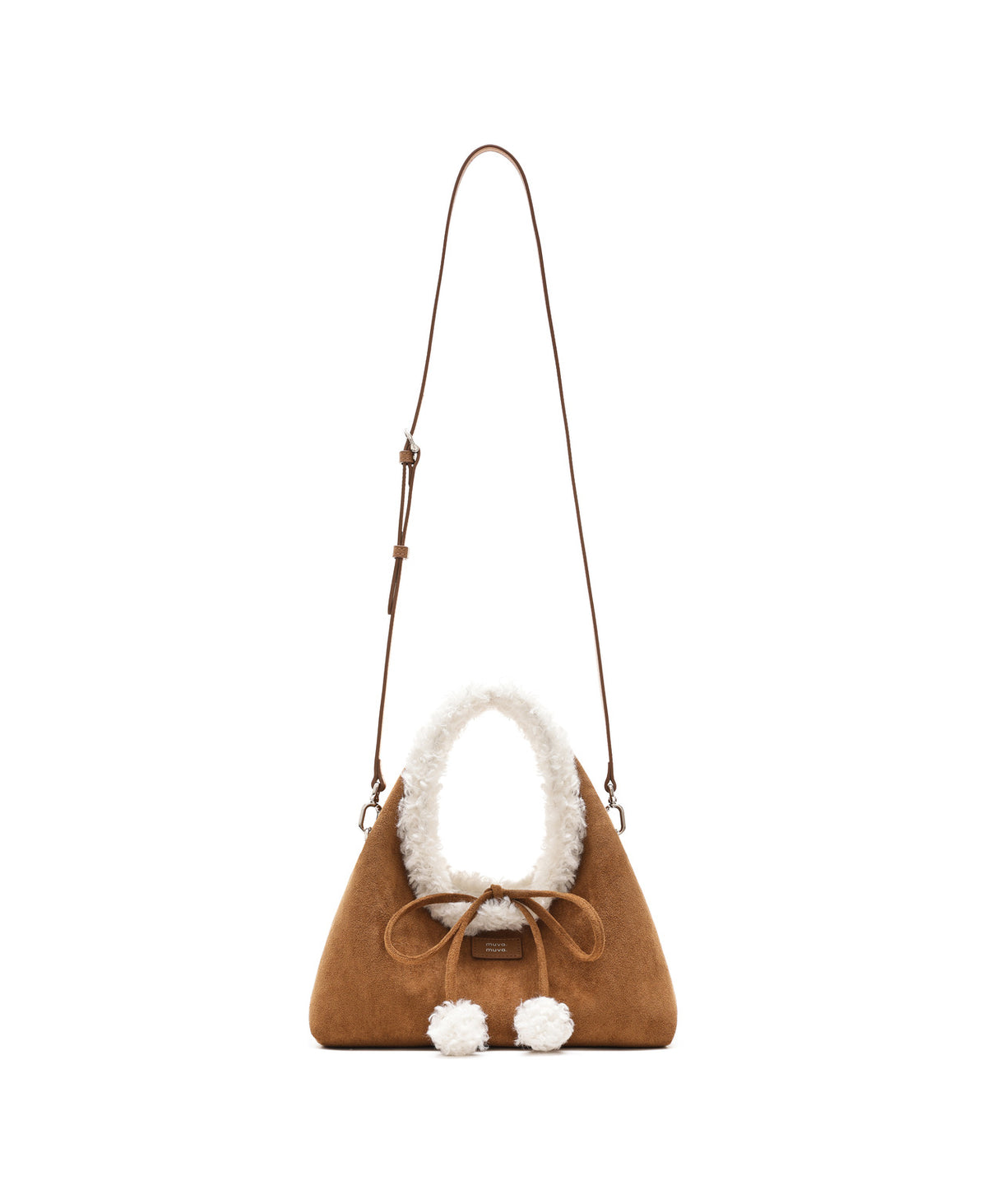 Roly-Poly Triangle Onigiri Bag in Fluffy, product view 11