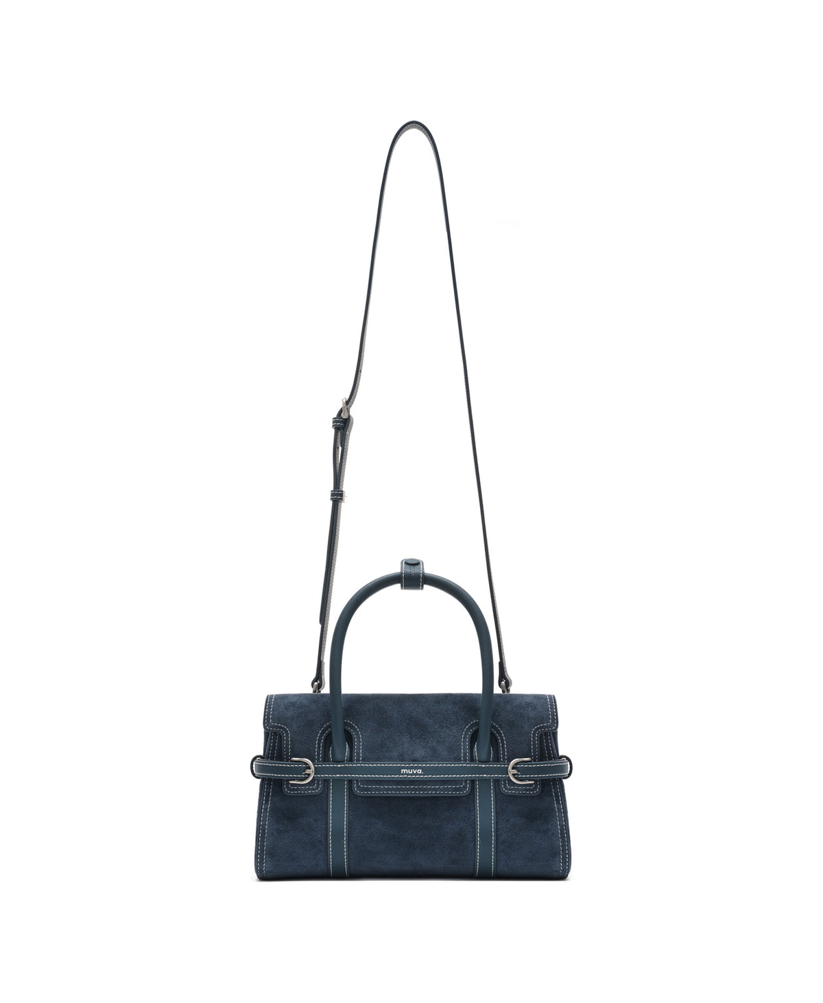 Hopscotch Tales Hopscotch Bag · Suede · Denim Blue