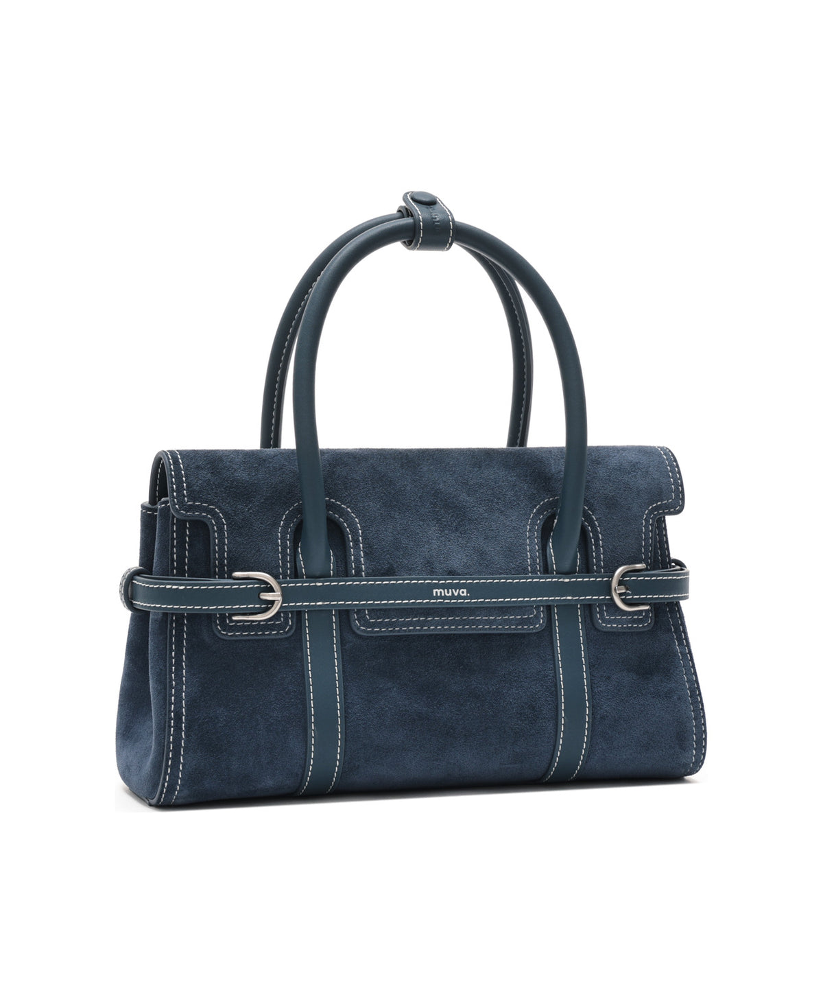 Hopscotch Tales Hopscotch Bag · Suede · Denim Blue