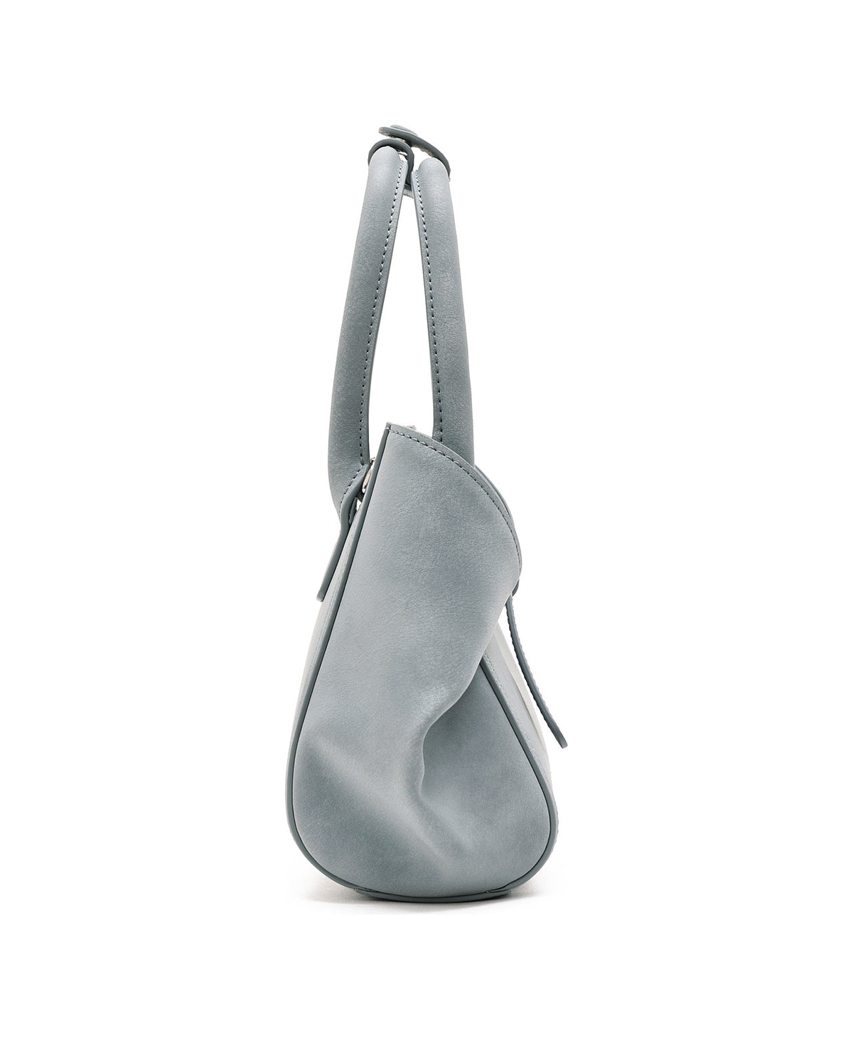 Tab Strap Fold-Over Handbag in Microsuede, product view 10
