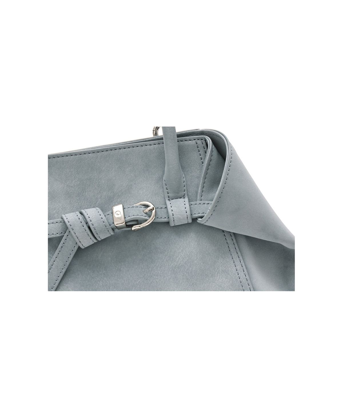 Tab Strap Fold-Over Handbag in Microsuede, product view 13