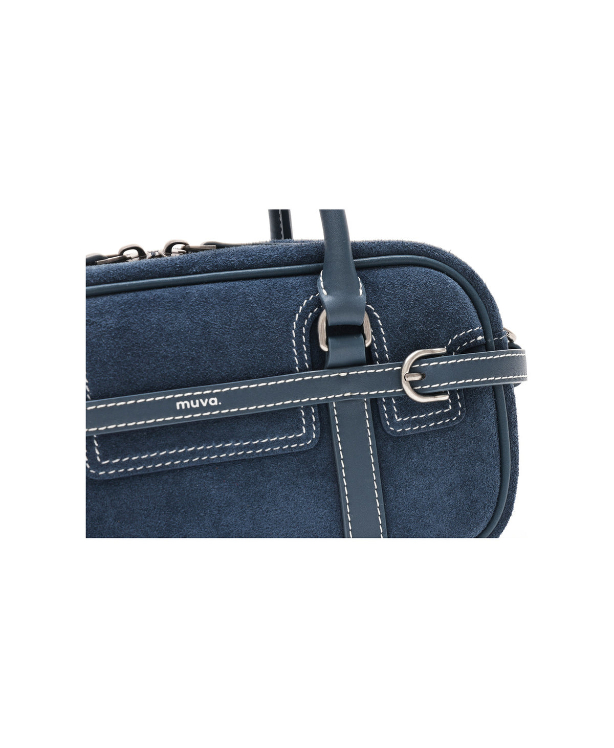 Hopscotch Tales Boston Bag · Denim Blue