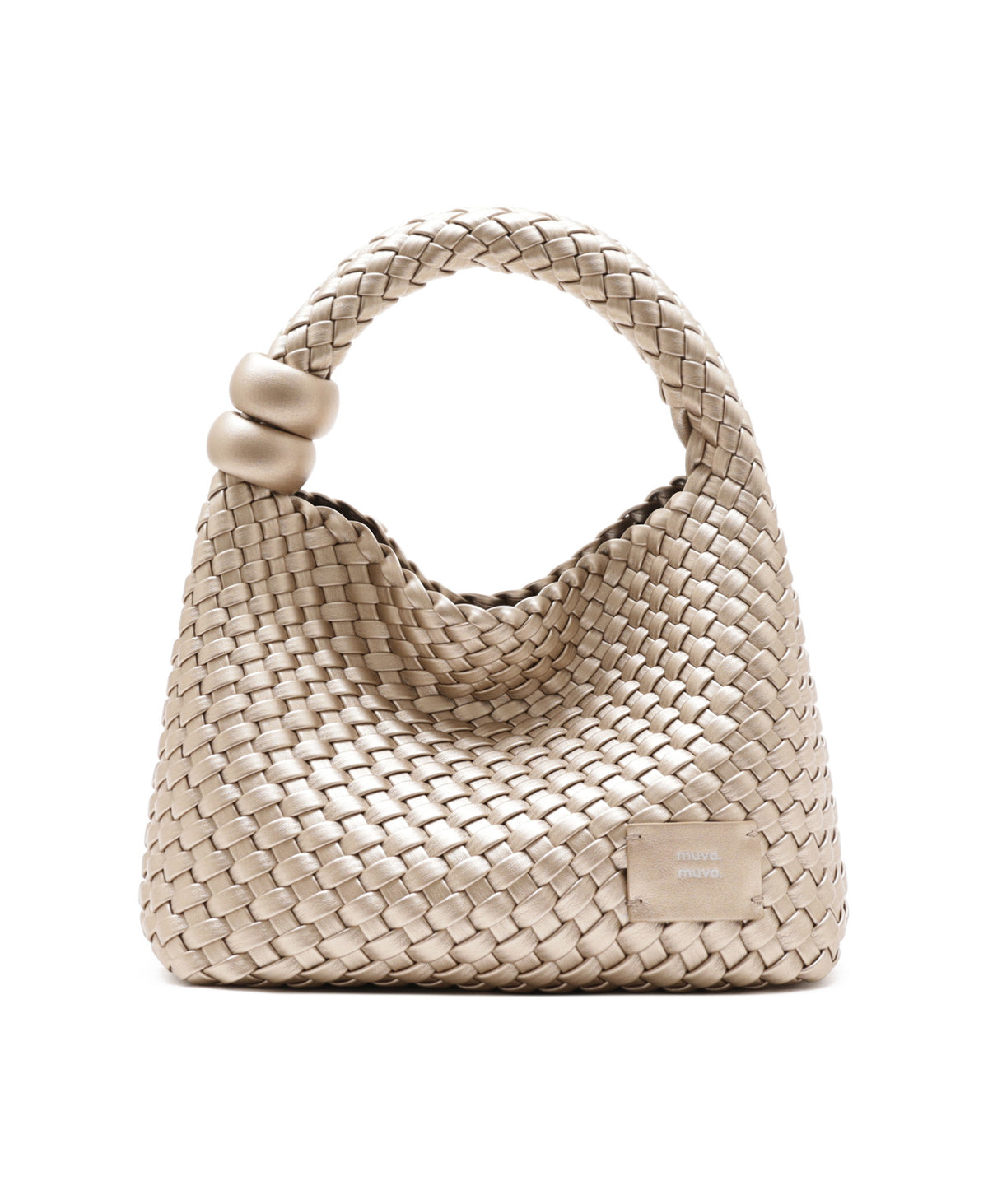 ZhuZhu Woven Bag · Champagne Gold