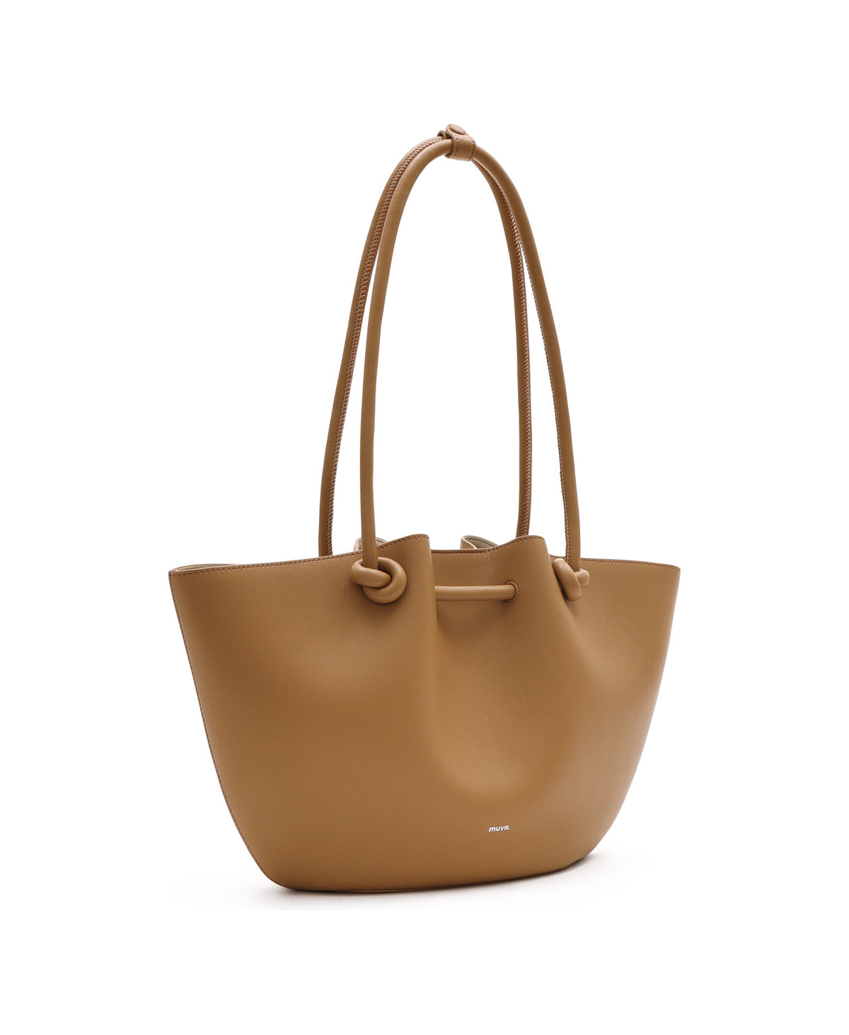Flower Bud Tote Bag · Caramel Brown